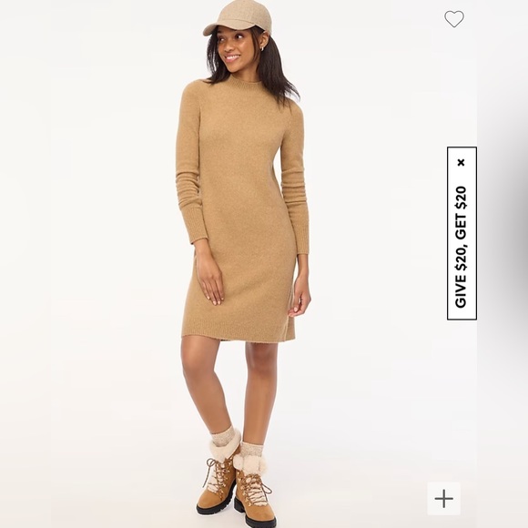 J. Crew - Mock neck Sweater Dress in Soft Yarn - Picture 1 of 4